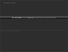 Tablet Screenshot of aksiyon.org